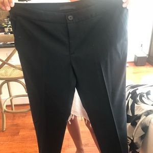 Row Slacks with leather trimmed pockets